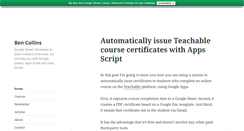 Desktop Screenshot of benlcollins.com